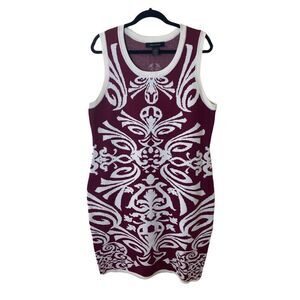 Ashley Stewart Print Sleeveless Sweater Dress Sz 18/20W